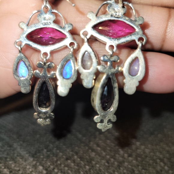 Nicky Butler LIMITED EDITION RAJ COLLECTION 925 Sterling Silver NB Earrings - Picture 5 of 5